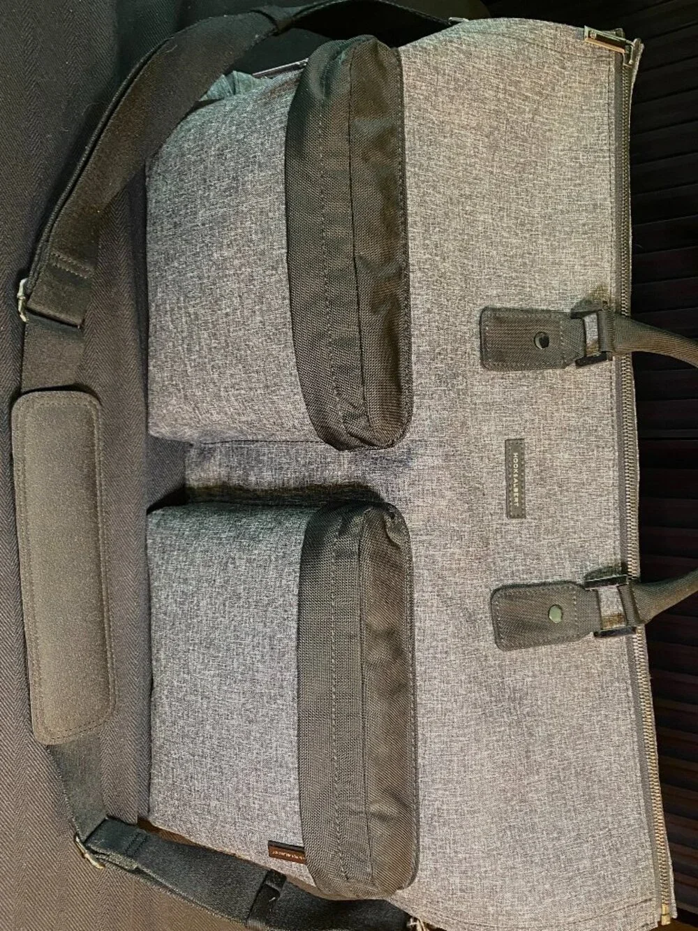 HOOK & ALBERT - Gray Garment Weekender Duffle Bag Travel Luggage